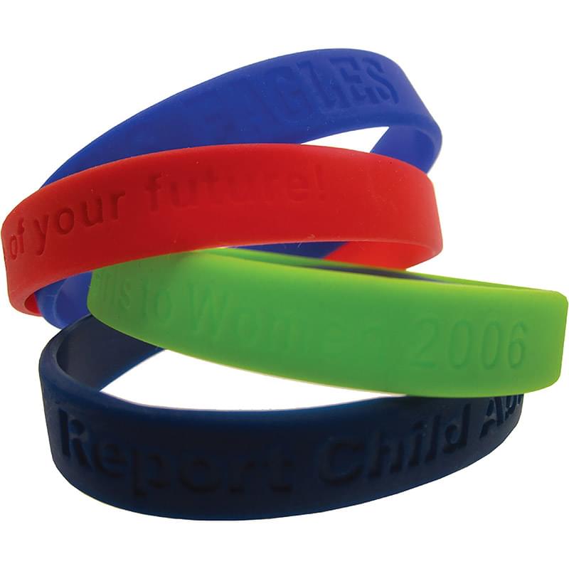 Colour Filled Debossed Silicone Wristband – Wristbands Supplier Malaysia
