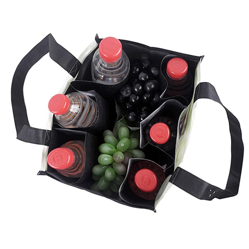 100 GSM PET 6 Bottle Wine Tote