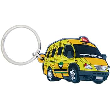 PVC Fob with Keyring or Zipper Pull