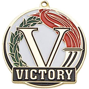 Stock Gold Enamel Sports Medals