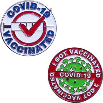 Covid Vaccination Lapel Pins