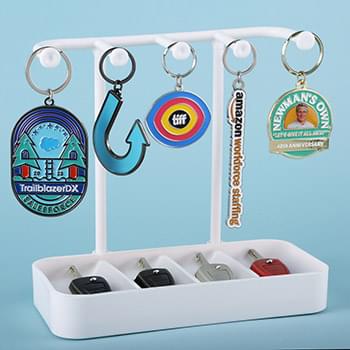 2" x 2" Diestruck Soft Enamel Keychain