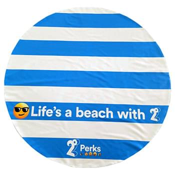 Round Beach Towel No Fringes