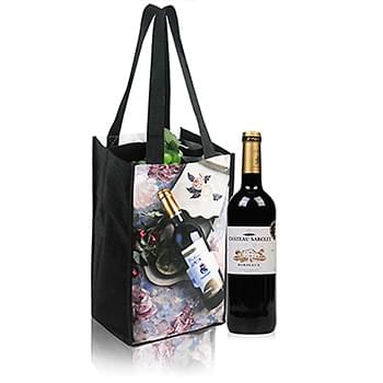 100 GSM PET 4 Bottle Wine Tote